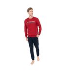 U.S. POLO ASSN. Pamuklu Pijama Takımı, M, LK&18928, Bordo, erkek