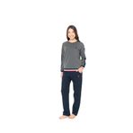 U.S. POLO ASSN. Pamuklu Pijama Takımı, XL, MDM&20116, Antrasit Melanj, Kadın