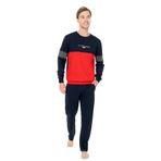 U.S. POLO ASSN. Pamuklu Pijama Takımı, XL, USPA18930W25-26, Lacivert, erkek