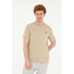 U.S. Polo Assn.Pamuklu Regular Fit Bisiklet Yaka T-Shirt Erkek G081GL0111795511 - 2XL - Açık Haki