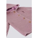 U.S. Polo Assn Pembe Kapüşonlu Bebek Bebek Hırka PEMBE 06-09AY