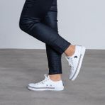 U.S. Polo Assn. penelope 1fx 100696377 Keten Kumaş Yeni Sezon Converse Ayakkabı - Beyaz