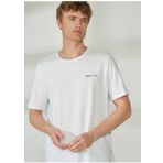 U.S. Polo Assn. PUNO Bisiklet Yaka Beyaz Erkek T-Shirt
