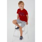 U.s. Polo Assn Silky Kırmızı Erkek Çocuk Bermuda Takım - 14 - 15 Yaş