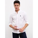 U.S. Polo Assn. Slim Fit Beyaz Erkek Gömlek - XL