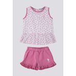 U.S. Polo Assn. Sweet Candy Pinks Pembe Bebek T-shirt Takım - 3 - 4 Yaş - Orkide