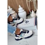 U.S. Polo Assn. TRACKY Kadın Günlük Spor Ayakkabı 101532673Beyaz/Mavi - Beyaz - Mavi