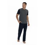 U.S. Polo Assn. U.s Polo Assn. 18898 Erkek Kısa Kollu Bisiklet Yaka Pijama Takımı-Antrasitmelanj