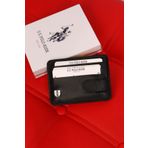 U.S. Polo Assn. U.S. POLO ASSN. 7601 HAKİKİ DERİ CÜZDAN KARTLIK SİYAH