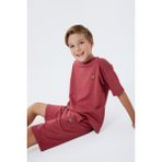 U.S. Polo Assn. U.S. Polo Assn Erkek Çocuk 2 li Bermuda T-şhirt Takım Bordo - 14 - 15 Yaş