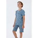 U.S. Polo Assn. U.S. Polo Assn Erkek Çocuk 2 li Bermuda T-şhirt Takım Gri - 14 - 15 Yaş
