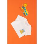 U.S. Polo Assn. U.s Polo Assn. Erkek Çocuk Bisiklet Yaka Beyaz T-Shirt - Ekru - 6 - 7 Yaş
