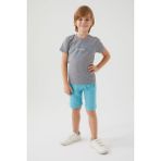 U.S. Polo Assn. U.S. Polo Assn Erkek Çocuk Gri Bermuda Takım - Koyu Gri - 14 - 15 Yaş