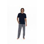 U.S. Polo Assn. U.S. Polo Assn. Erkek Lacivert 3 Lü Pijama Takım, S, 18905
