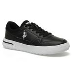 U.S. POLO ASSN. U.S.POLO SAMPO 4FX SİYAH BEYAZ COMFORT CASUAL SPOR AYAKKABISI SİYAH BEYAZ 42