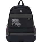 U.S. Polo Assn. Us Polo Assn PLCAN25128 Unisex Okul Sırt Çantası Öğrenci Günlük Seyahat Tatil Spor Yürüyüş Seyahat Gezi Kamp Günlük Çanta - Siyah