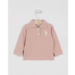 U.S. Polo Assn. USB994 Gül Kurusu Bebek Uzun Kol Yakalı Sweatshirt