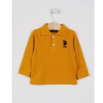 U.S. Polo Assn. USB998 Hardal Erkek Bebek Uzun Kol Yakalı Sweatshirt