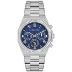 U.s. Polo Assn. USPA1128-01 Quartz Çelik Gri Lacivert Kadran 40 mm Erkek Kol Saati - tek ebat