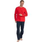 U.S. Polo Assn. Uzun Kol Erkek Pijama Takım 18836 - Kırmızı
