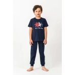 U.s. Polo Kısa Kol Pijama Takım Us2441-4 Lacivert