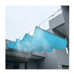 U Şekilli Geri Çekilebilir Dalga Kanopi Tente Örgü Tarp, Veranda Pergola Bahçesi için% 90 UV Blok HDPE Gölge Yelken, Ayarlanabilir Slayt Tel Açık Güneş Perdesi(W2.6*L3m/W8.53*L9.84ft)