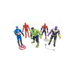 u-toys Avangers 5'li Figür Oyuncak Thanos Örümcek Adam Ironman Hulk Kaptan Amerika 12 Cm u toys avgr