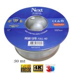U6/64 Tel (30 Metre) Hazır Gold Uçlu Next Anten Kablosu Full Hd 3D 4K (Tak Kullan) - Next kalitesi