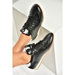 U820730409 Siyah Spor Ayakkabı Sneakers