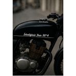 UA Studio Motorsiklet deposu yazı Sticker 30*3 beyaz araç oto motorsiklet uyumlu