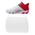 UamGlsob Under Armour için Beyzbol Ayakkabı Bağcıkları Beyzbol Cleat Ayakkabı, Softbol Ayakkabıları için 6 mm Düz Ayakkabı Bağcığı Dizeleri Değiştirme, Beyaz, 63"/160cm