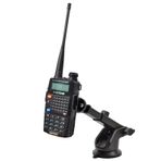 UAYESOK Araba Walkie Talkie Tutucu Montaj Araç El Radyo Vantuz Ön Cam Dashboard Braketi Motorola Baofeng Icom Kenwood Yaesu Midland VHF UHF CB İki Yönlü Telsiz Kemer Klipsi