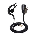 UAYESOK Radyo Kulaklık G Şekli Telsiz Kulaklık PTT Mikrofon ile Motorola Radyo 2 Pin CP040 CP200 DP1400 GP300 XT180 XT420 XT460 Hytera PD505 Midland Güvenlik 2 Yönlü Telsiz (1 Adet)
