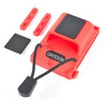 UAYESOK Radyo Tutucu Kemer Klipsi Evrensel Walkie Talkie Kılıf Görev Kemeri Taktik Polis El Radyo Kılıfı Kenwood Motorola Baofeng Quansheng Icom Midland İki Yönlü Telsiz için Kılıf (Kırmızı)