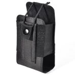 UAYESOK Walkie Talkie Çanta, Molle Telsiz Cihazlı Çanta Polis Güvenlik Kemer Klipsi Çanta Kılıf Motorola Baofeng Kenwood Başkan Icom Midland Retevis Yaesu Taktik Radyo Kılıfı, Siyah, telsiz çantası