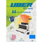 Uber A4 100 Adet Opak Mavi PVC Cilt Kapakları
