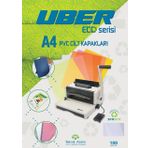 Uber A4 100 Adet Şeffaf PVC Cilt Kapakları