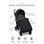 ubeybi Universal Puset Kışlık Ayak Örtüsü - Su Geçirmez Rüzgar Dayanıklı Bebek Arabası Footmuff