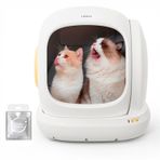 UBPET C20 Akıllı Kedi Tuvaleti, Mobil Uygulama Kontrollü, Otomatik Temizleme, Çift Deodorant Sistemi, 38dB Sessiz, Ağırlık Sensörlü, Koku Hediyeli