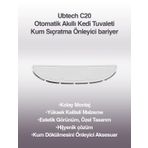 UBPet C20 Otomatik Akıllı Kedi Tuvaleti için Aparat/Buffle, Kum Sıçratma Önleyici Aparat/Buffle