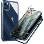 UBUNU iPhone 14 Pro Max için Ekran Koruyuculu Kılıf [Dahili 9H Temperli Cam], 360 Tam Gövde Koruması Çift Katmanlı Şeffaf Koruyucu iPhone 14 Pro Max Telefon Kılıfı Erkekler Kadınlar için 6,7 inç