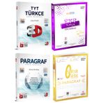 Üç Dört Beş ve 3D Yayınları TYT Türkçe Paragraf Soru Bankası Seti