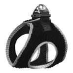Uc Kilitli Kurklu Kedi Kopek Gogus Tasmasi 24-28 Cm Xx-Small Siyah