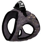Uc Kilitli Simli Pelus Kedi Kopek Gogus Tasmasi 24-28 Cm Xx-Small Gri