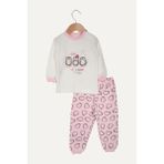 Üç Penguen Desenli Kız Bebek Ikili Pijama Takımı Pembe - 24 - 36 Ay