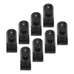 Uç Ray Kelepçeleri, Zincir bağlantı çit bağlantı parçaları Paneli T Kelepçeleri, 8 Set 28mm T ŞEKİL BORU KELEPME Cıvatalar Ve Fındık Metal uç Ray Kelepçeleri Zincir bağlantı çiti