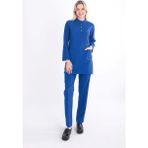 Uçak İş Giyim Çivit Mavi Karya Tesettür Üniforma Takım - Civit Mavi - 2XL