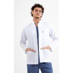 Uçak Medikal Beyaz Ceket Boy, Uzun Kol, Hakim Yaka, Doktor Önlüğü - 2XL