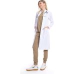 Uçak Medikal Beyaz Maxi Boy, Hakim Yaka, Doktor Önlüğü - S