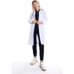 Uçak Medikal Beyaz Maxi Boy, Klasik Yaka, Doktor Önlüğü - XL